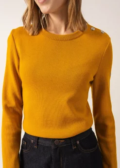 SAINT JAMES Pulls Marins*Pull marin uni Marée Ambre