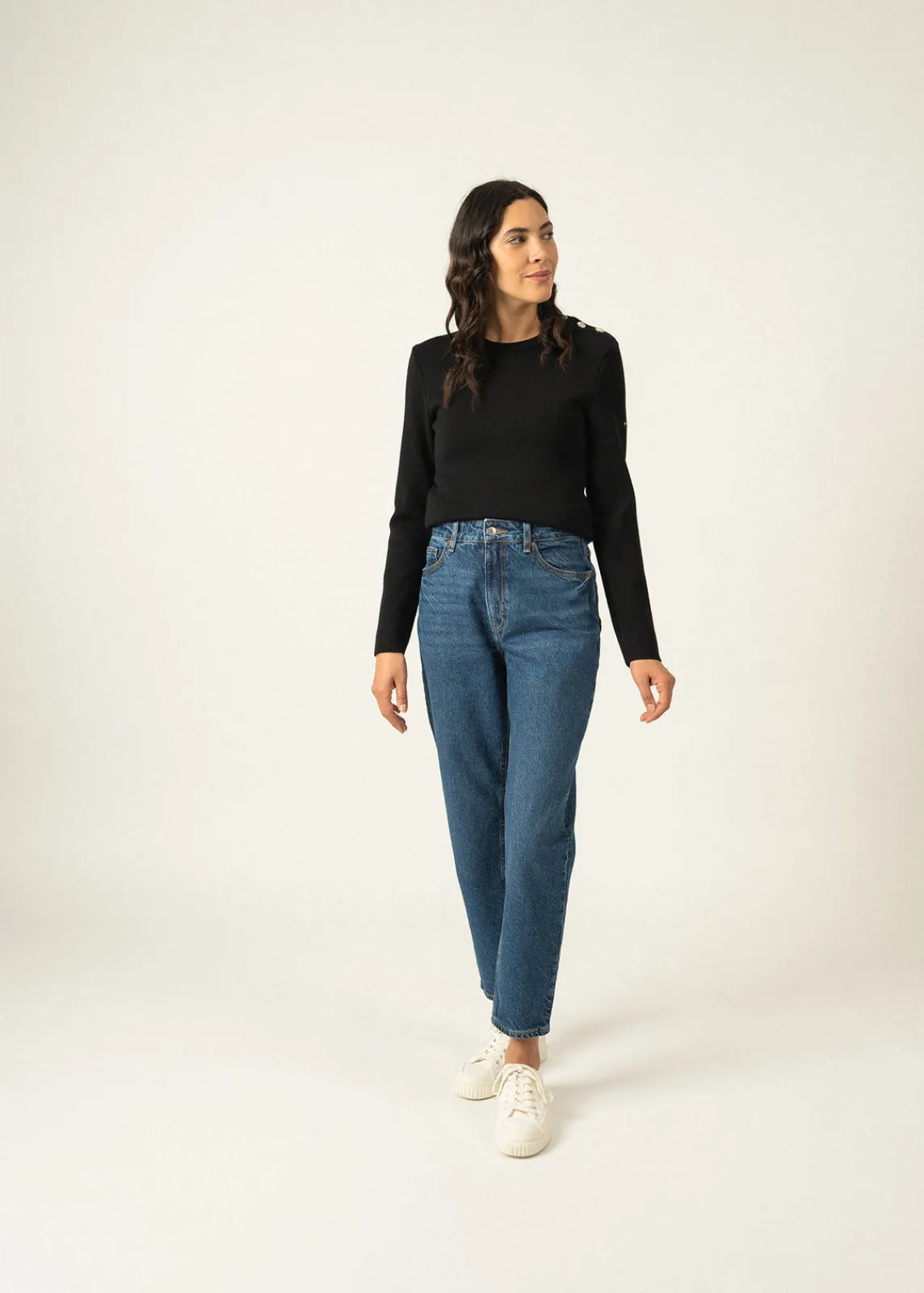 SAINT JAMES Pulls Marins*Pull marin uni Marée Noir