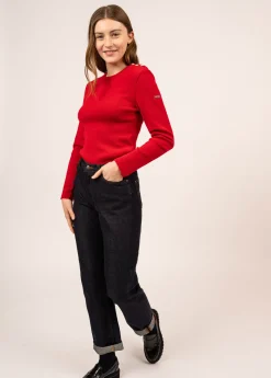 SAINT JAMES Pulls Marins*Pull marin uni Marée Tulipe