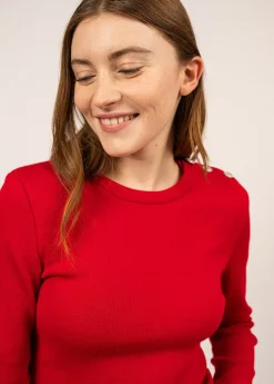 SAINT JAMES Pulls Marins*Pull marin uni Marée Tulipe