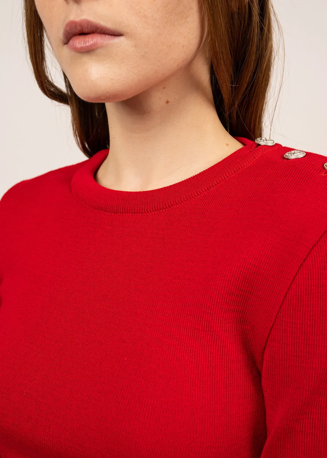 SAINT JAMES Pulls Marins*Pull marin uni Marée Tulipe