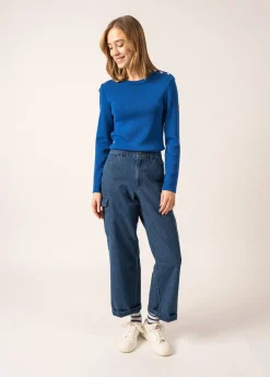 SAINT JAMES Pulls Marins*Pull marin uni Marée Gitane