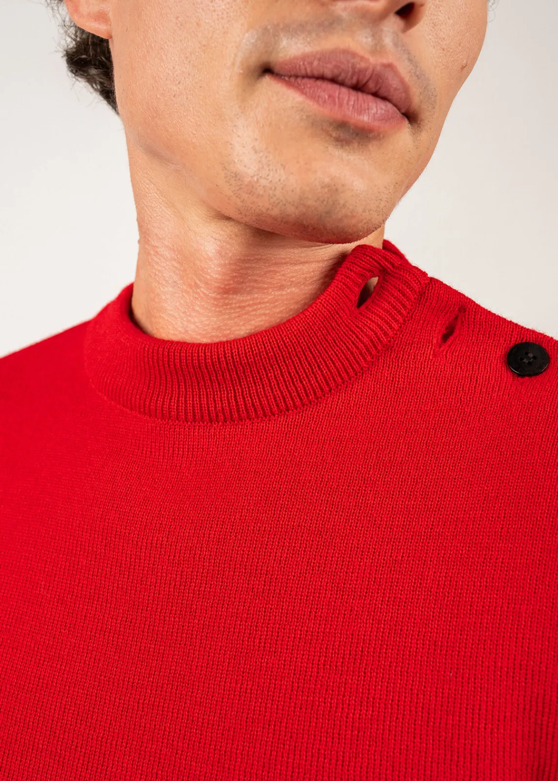 SAINT JAMES Pulls Marins*Pull marin uni Matelot Rouge