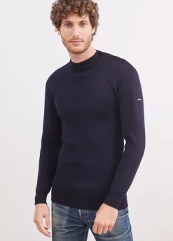 SAINT JAMES Pulls Marins*Pull marin uni Officier Marine