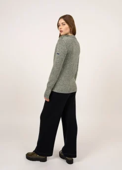 SAINT JAMES Pulls Marins*Pull marin uni Paris Vegetal/ecru