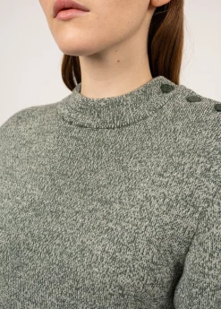 SAINT JAMES Pulls Marins*Pull marin uni Paris Vegetal/ecru