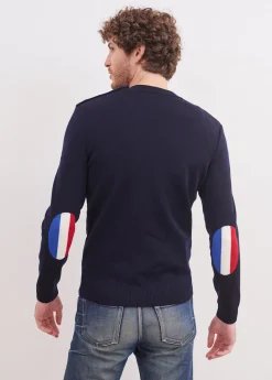 SAINT JAMES Pulls Marins*Pull Mondiovision France Navy/multico
