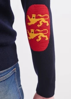 SAINT JAMES Pulls Marins*Pull Mondiovision Normandie Navy/multico