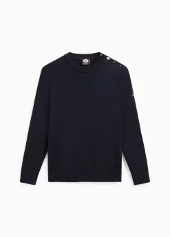 SAINT JAMES Pulls Marins*Pull Mondiovision Renault 5 Navy