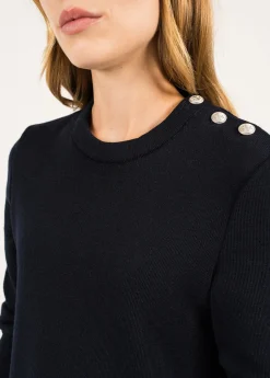 SAINT JAMES Robes & Jupes*Robe pull longue Marée Navy