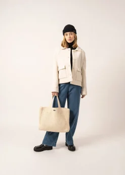 SAINT JAMES Sacs À Main & Cabas*Sac tricoté Blancd'hiver