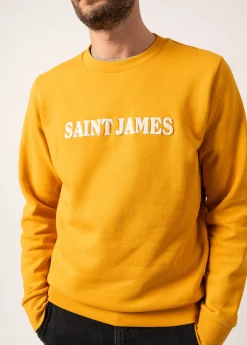 SAINT JAMES Pulls & Gilets*Sweatshirt Solal Ambre/ecume