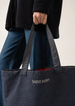 SAINT JAMES Sacs À Main & Cabas*Tote bag Campus Jean/rouge