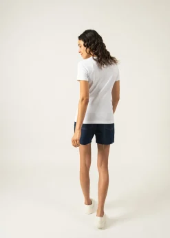 SAINT JAMES Polos & T-shirts*T-shirt col rond Ajaccio Blanc