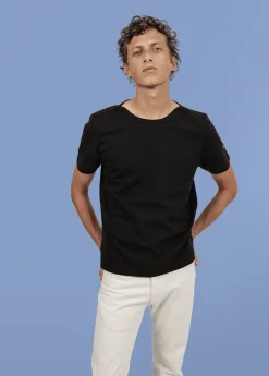 SAINT JAMES Polos & T-shirts*T-shirt en coton Epaule Tattoo Noir