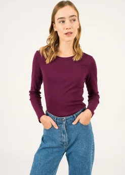 SAINT JAMES Polos & T-shirts*T-shirt manches longues Celina Prune