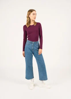 SAINT JAMES Polos & T-shirts*T-shirt manches longues Celina Prune