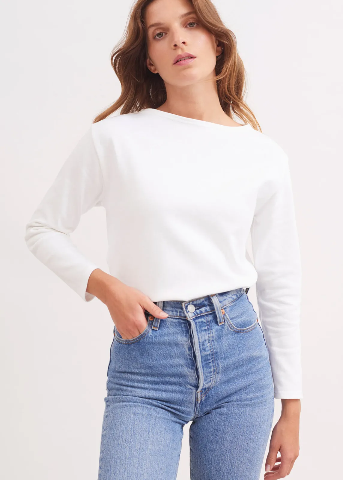 SAINT JAMES Marinières*T-shirt marin Guildo Neige