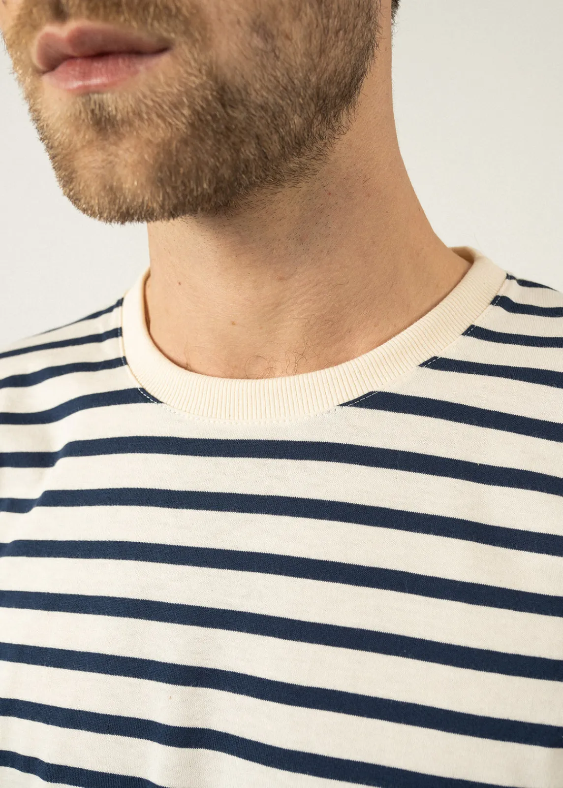 SAINT JAMES Marinières*T-shirt marinière Plouider Ecru/marine