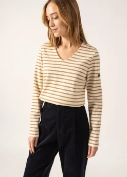 SAINT JAMES Polos & T-shirts*T-shirt Puy Ecume/or