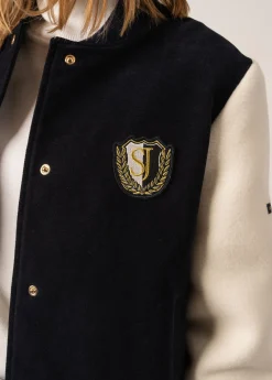 SAINT JAMES Vestes*Veste esprit bomber Collège Navy/ecru