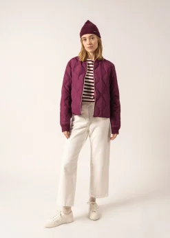 SAINT JAMES Vestes*Veste matelassée Ste Izia Prune