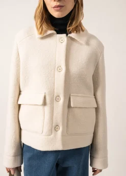 SAINT JAMES Vestes*Veste workwear Ardèche Blancd'hiver